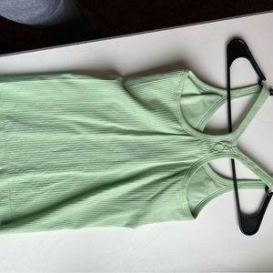 Lululemon green ebb to street ribbed tank size 6